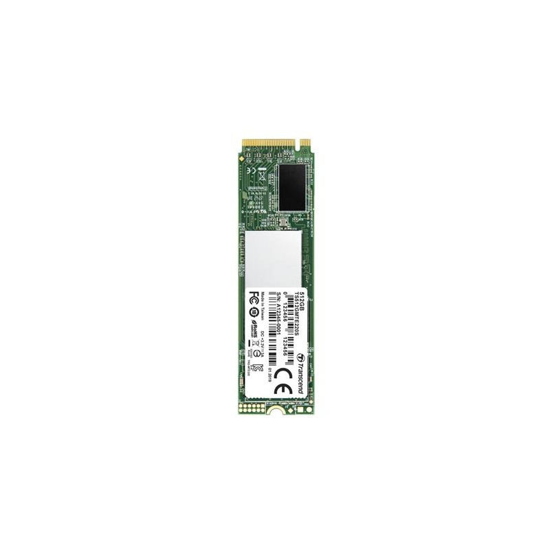 TRANSCEND MTE220S 512GB SSD disk M.2 2280, PCIe Gen3 x4 NVMe 1.3 (3D TLC), 3300MB / s R, 2100MB / s W