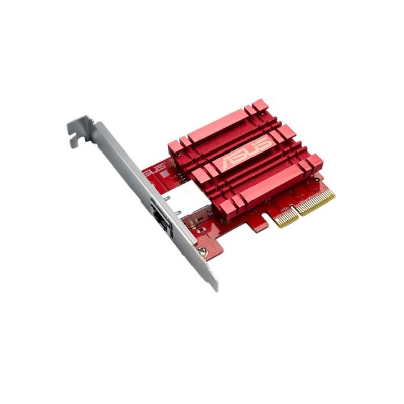 ASUS XG-C100C, Síťový adapter 10GBase-T PCIe se zpětnou kompatibilitou 5 / 2,5 / 1G a 100Mb/s RJ45 port a integrovaný QoS