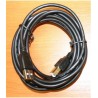 Kabel GEMBIRD C-TECH USB A-B 3m 2.0 HQ Black, zlacené kontakty