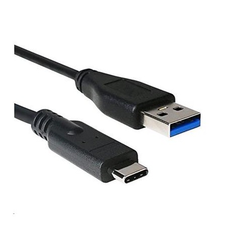 Kabel C-TECH USB 3.0 AM na Type-C kabel (AM / CM), 2m, černý