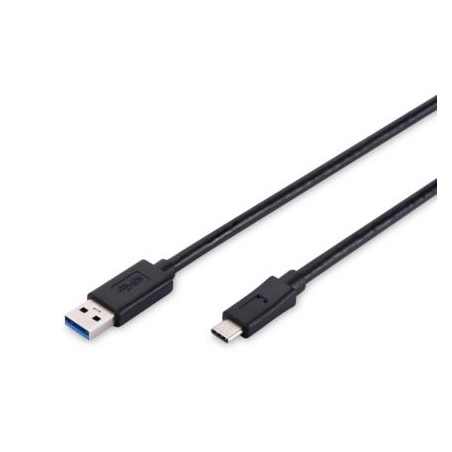 Digitus Připojovací kabel USB typu C, typ C na A M / M, 1m, 3A, 480 MB, verze 2.0, bl