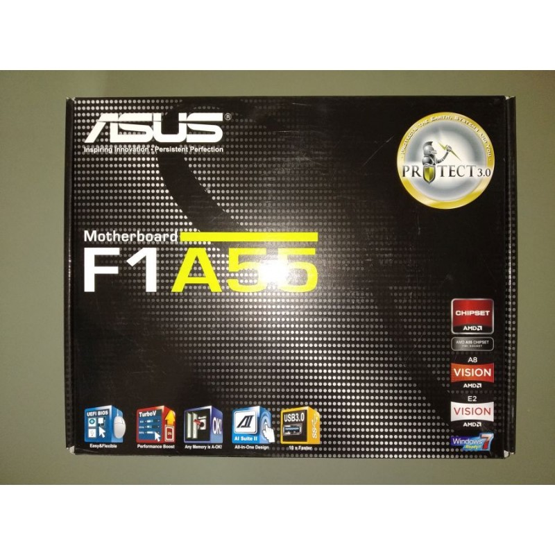 ASUS F1A55, FM1, A55, DDR3, VGA, 2xPCIe16, GL, 8CH, USB3.0, ATX - BAZAR