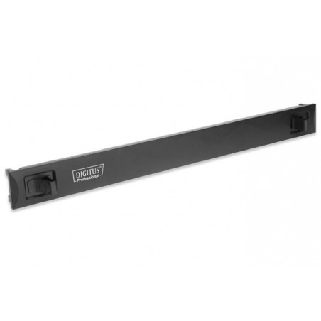 Digitus 19” 1U zaslepovací panel, zacvakávací, materiál ABS barva černá